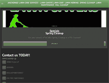 Tablet Screenshot of aklawnsavers.com